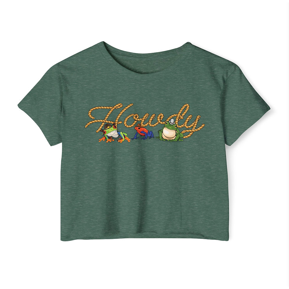 Thumbnail: Howdy Frogs Crop Top