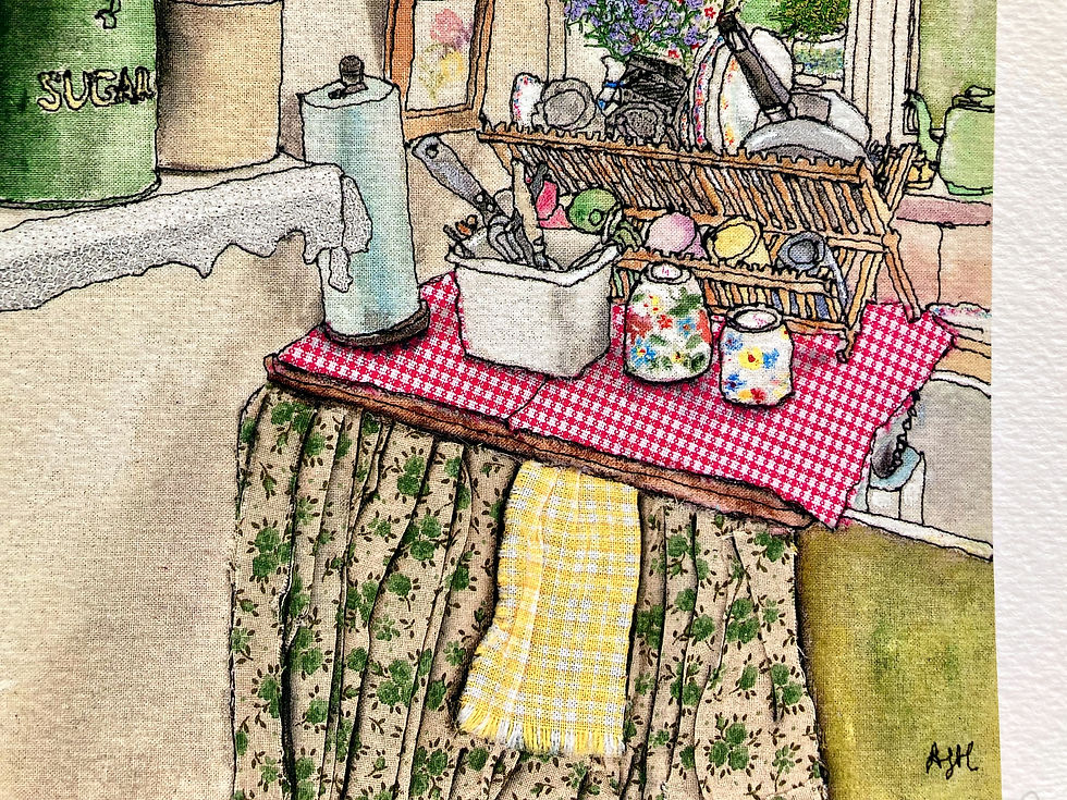 Thumbnail: 'Nana Roses' Scullery' - Giclée Print