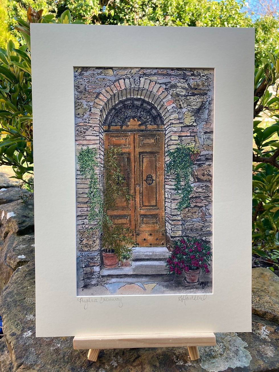 Thumbnail: 'Puglia Doorway'  -  Original Artwork