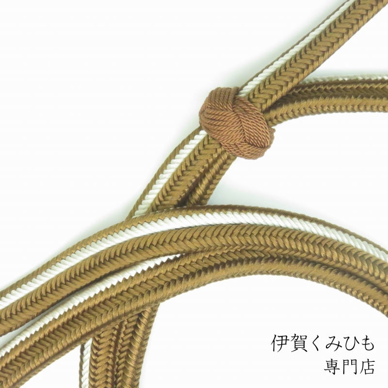 サムネイル： ループタイ ゆるぎ組 小田巻 (茶・白)