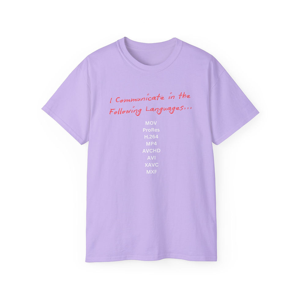 Thumbnail: "I communicate in these languages" T-shirt