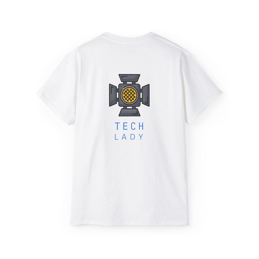 Thumbnail: Lighting Tech Lady Graphic Tee for Lighting Tech's