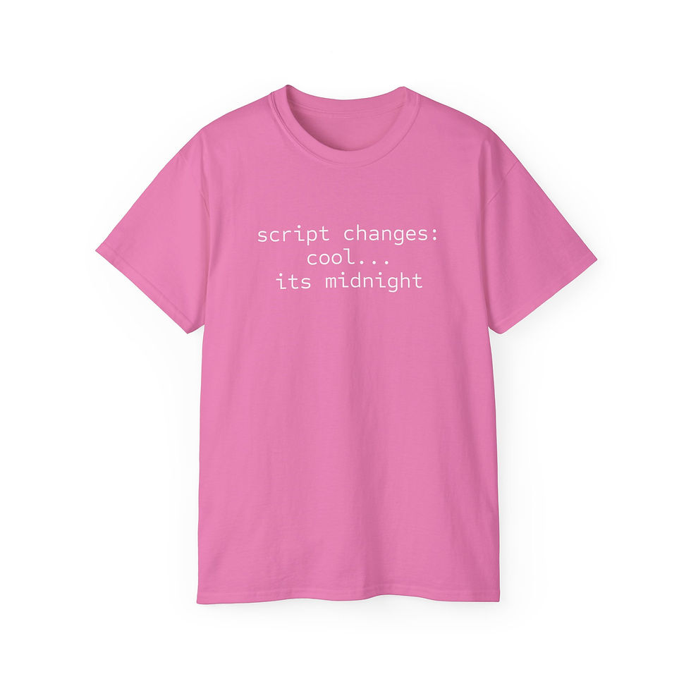 Thumbnail: "Script Changes" Tee 