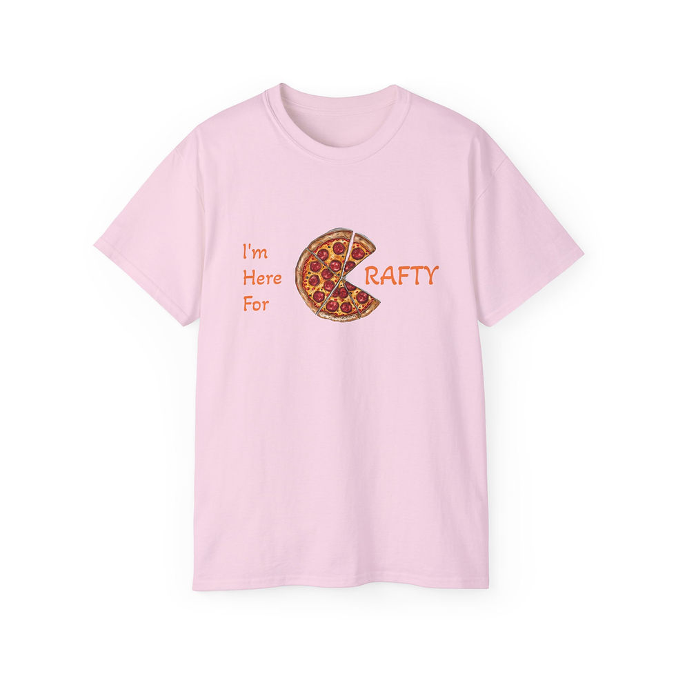 Thumbnail: Craft Services Unisex Tee - 'I'm Here For Crafty' Graphic T-Shirt