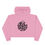 Thumbnail: Film Heart-Themed Crop Sweatshirt Hoodie "Crew Life" design on back. 4 colors