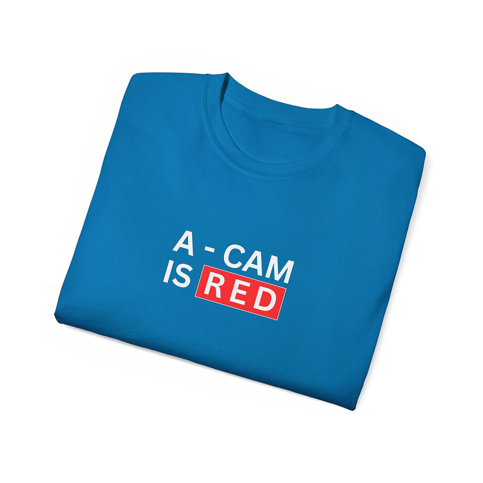 Thumbnail: "A-Cam Is RED" Tee