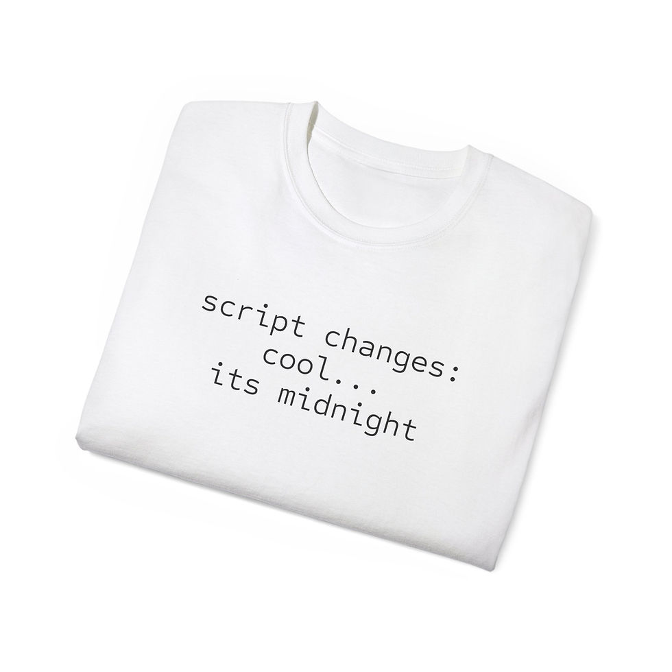 Thumbnail: "Script Changes" Tee 