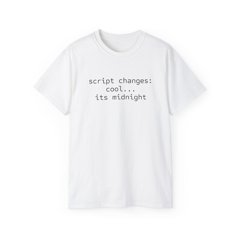 Thumbnail: "Script Changes" Tee 