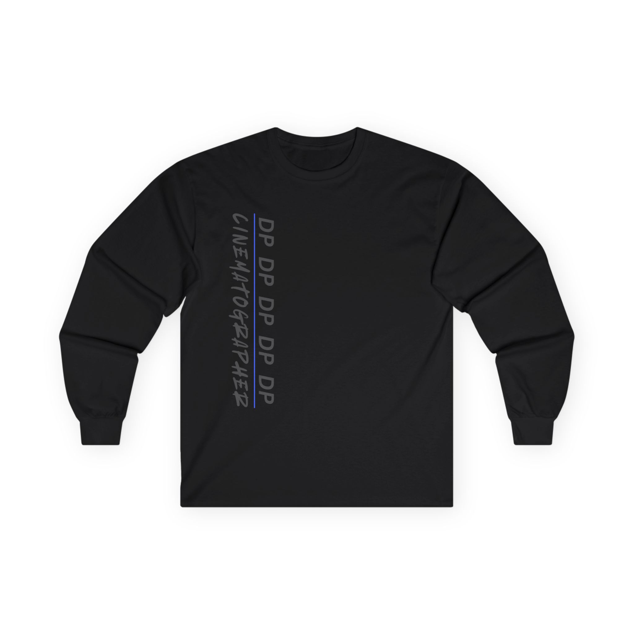 "Director of Photography" BLUE Line subtle Long Sleeve shirt. Ultra Cotton 