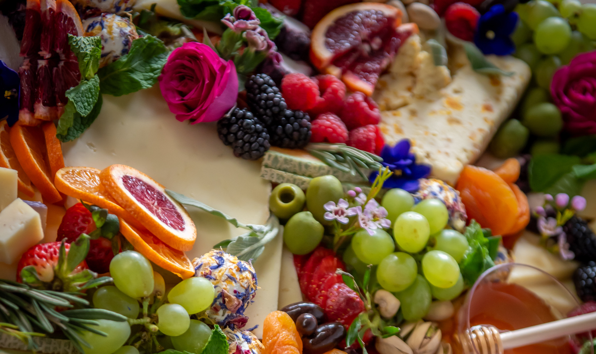 Arranged Food and Objects