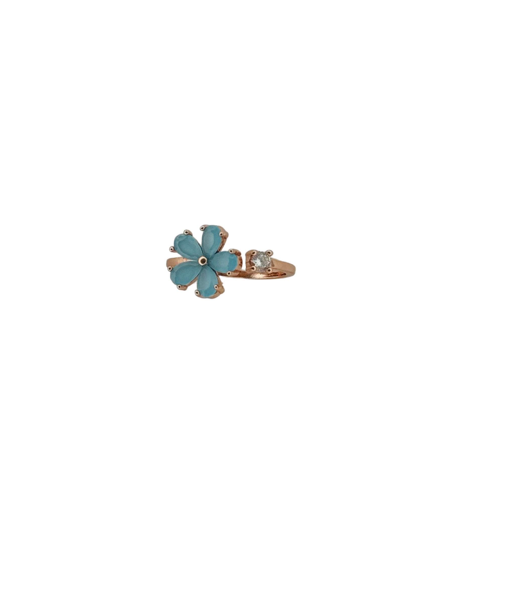Accent flower ring