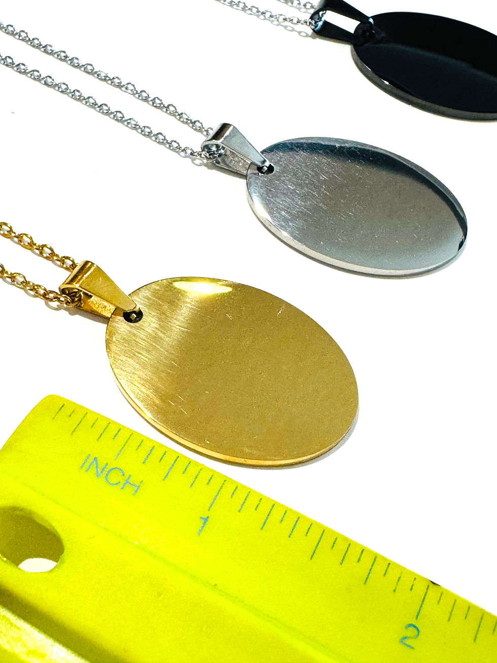 Miniatura: Oval tag necklace