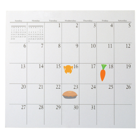 Best before date food calendar