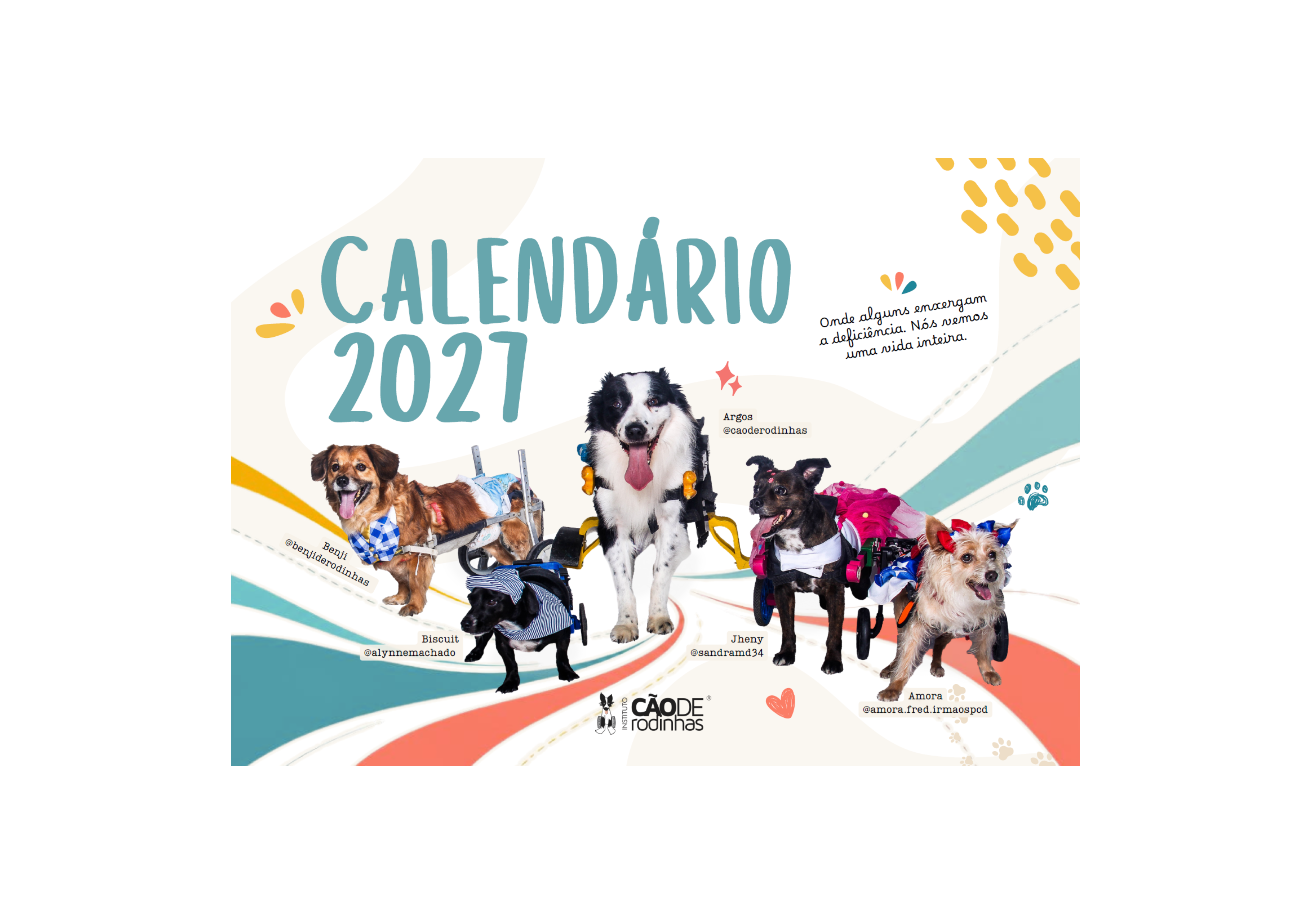 PRÉ-VENDA Calendário 2027 Cão de Rodinhas