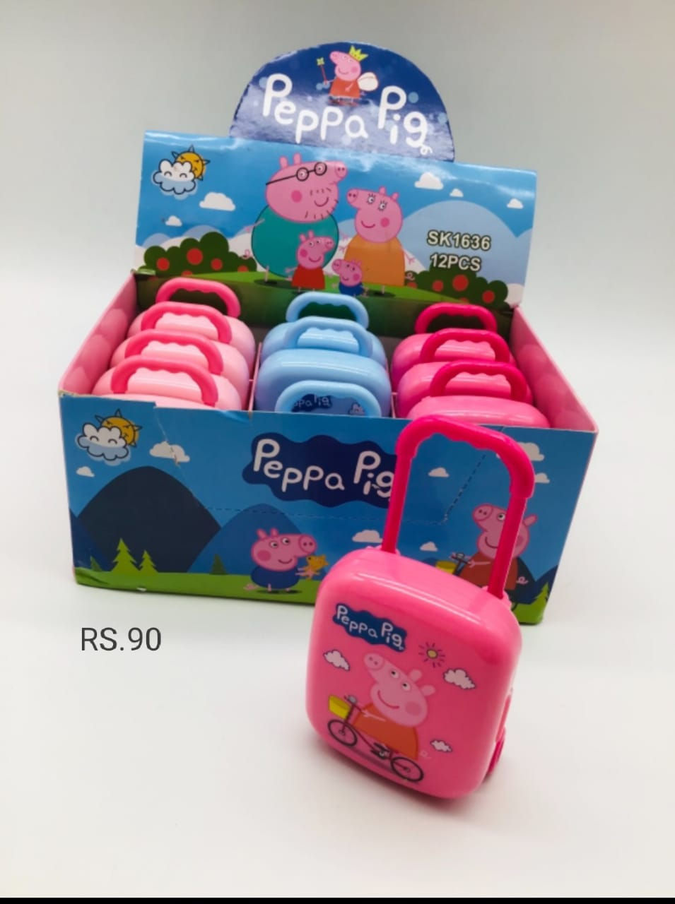 Peppa Pig Cute Trolley Eraser Set