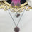 Thumbnail: Oxidised floral combo set (neckchain,ring,earrings)