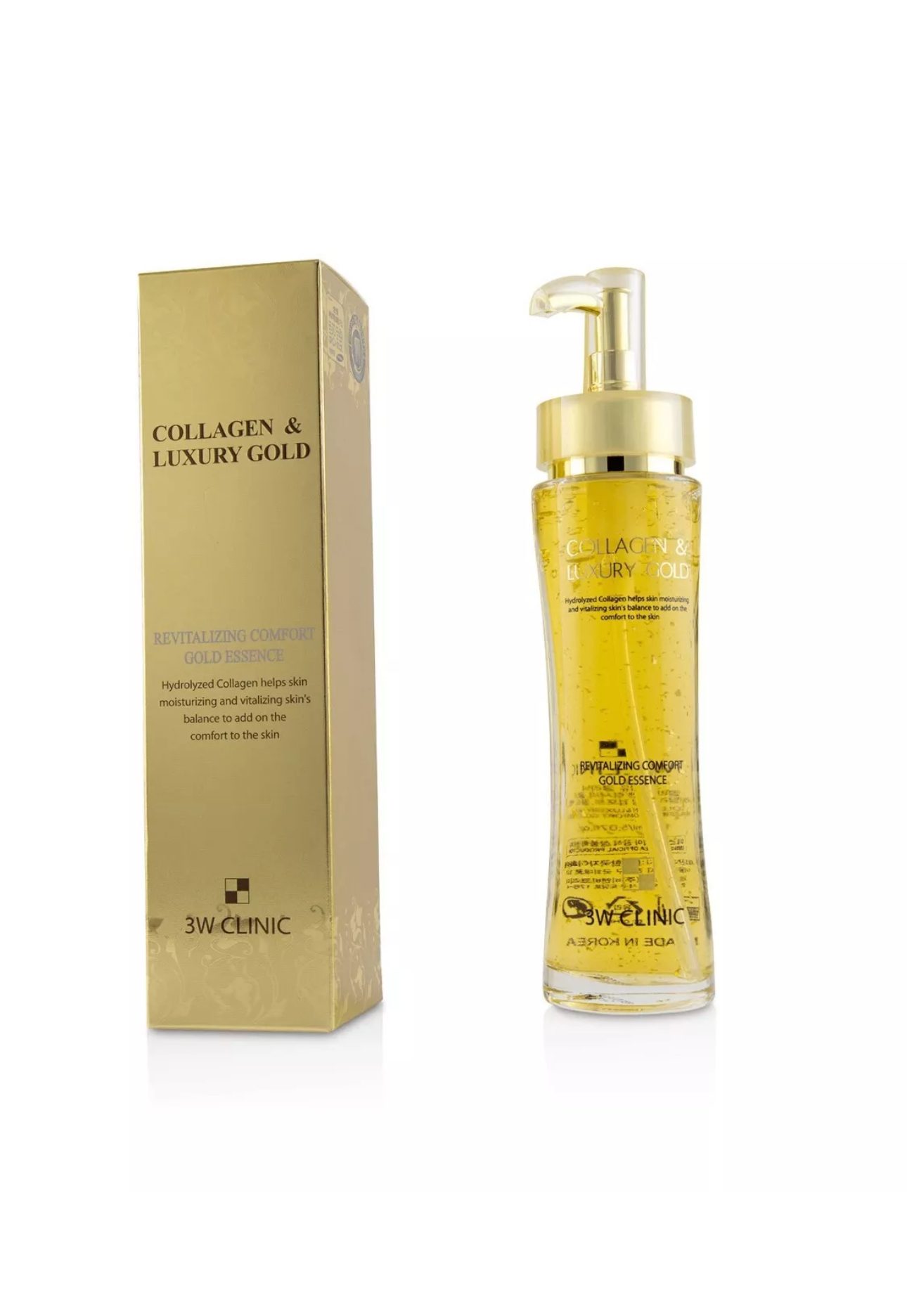 3W CLINIC COLLAGEN LUXURY Revitalizing Comfort GOLD ESSENCE - Anti Wrinkle 150ml