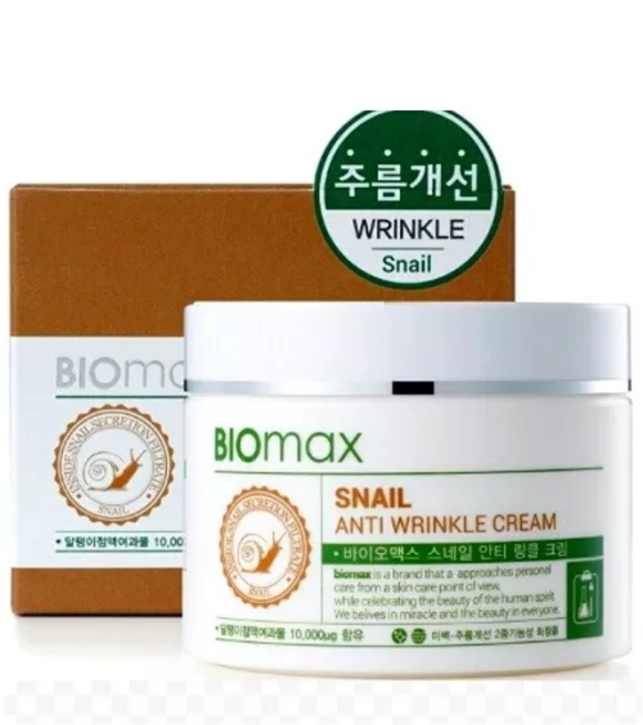 BioMax SNAIL WRINKLE CARE CREAM 3.38oz / 100ml