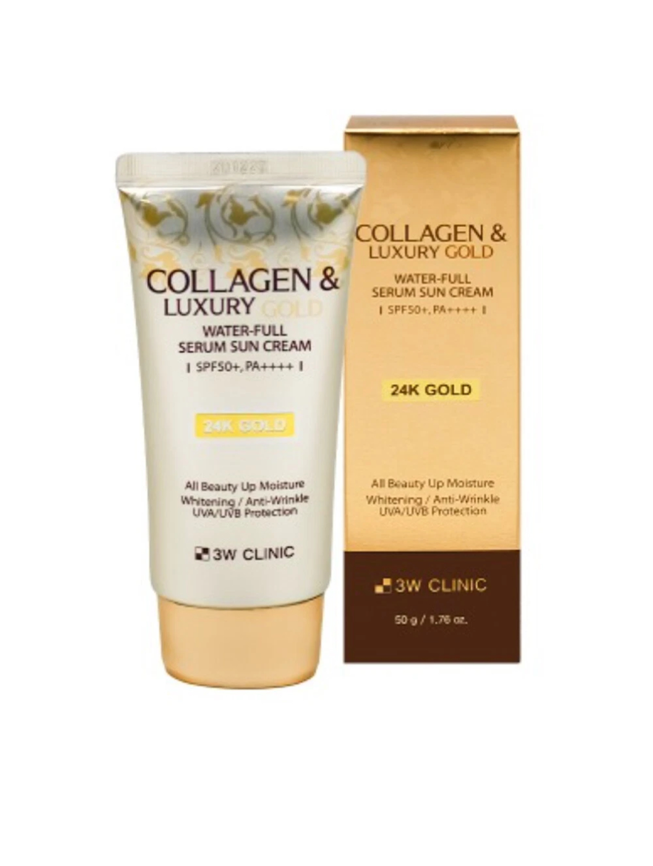 [3W CLINIC] Collagen & Luxury Gold Water Full Serum Sun Cream - 50g