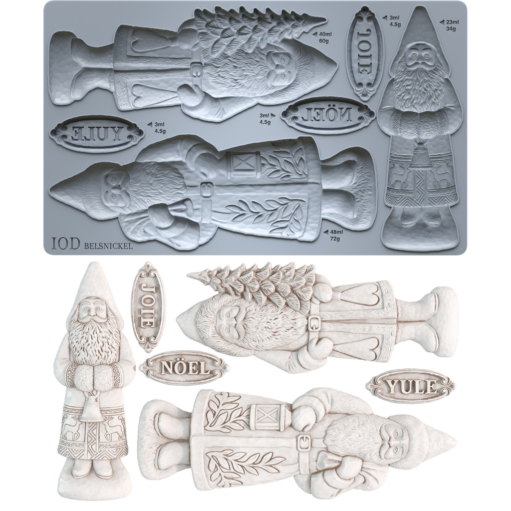 Belsnickel IOD Mould 6"x10"