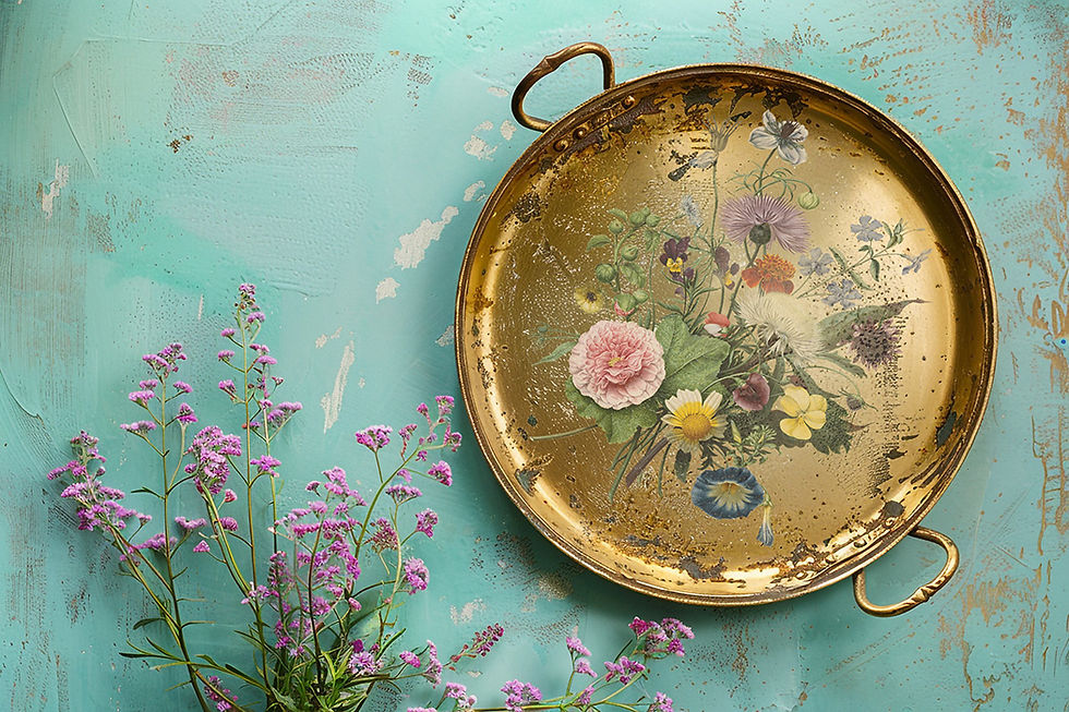 Thumbnail: Wilde Bloemen IOD Transfer  (8"x12"pad-8 sheets)