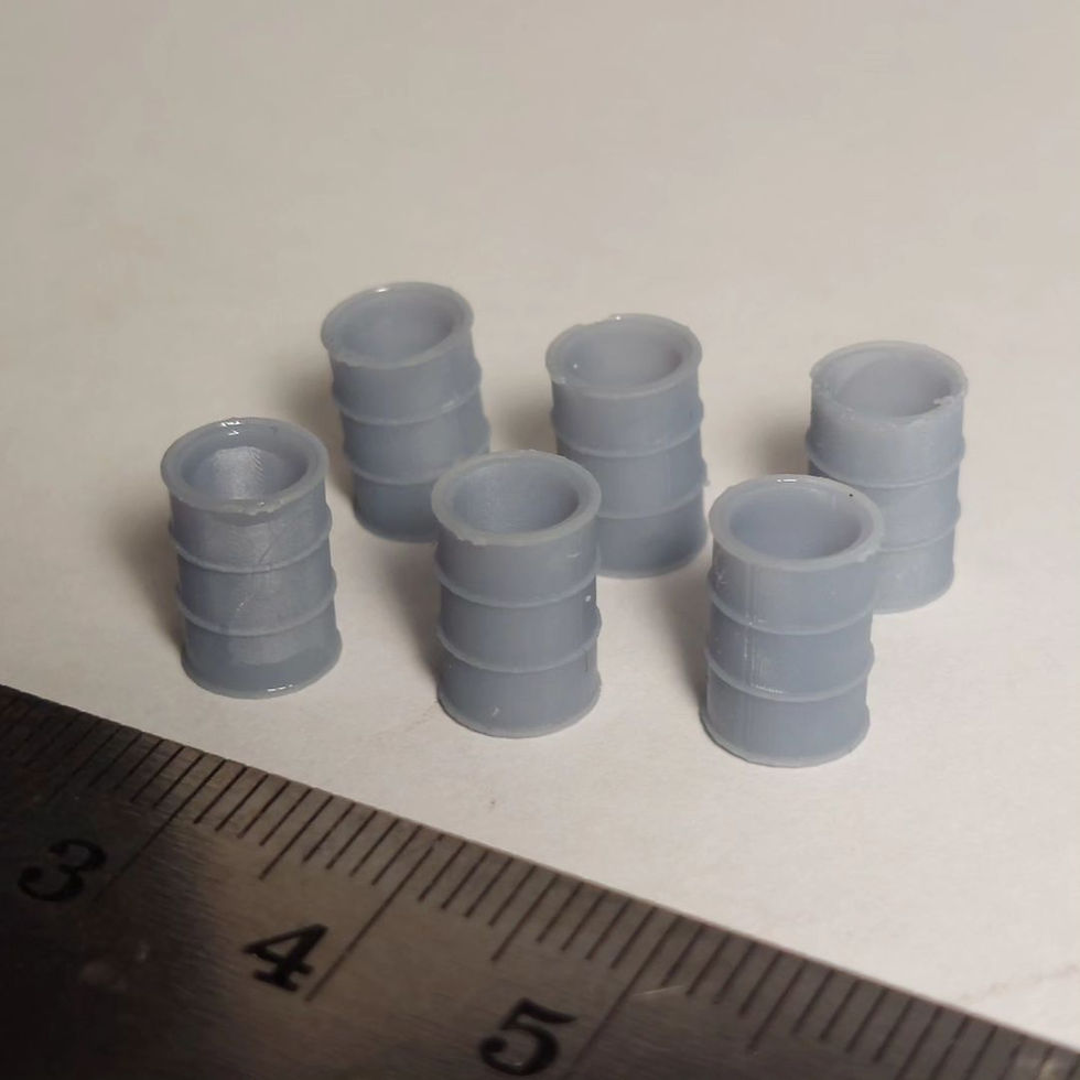 Thumbnail: 6pc Open Top Oil Drum Set