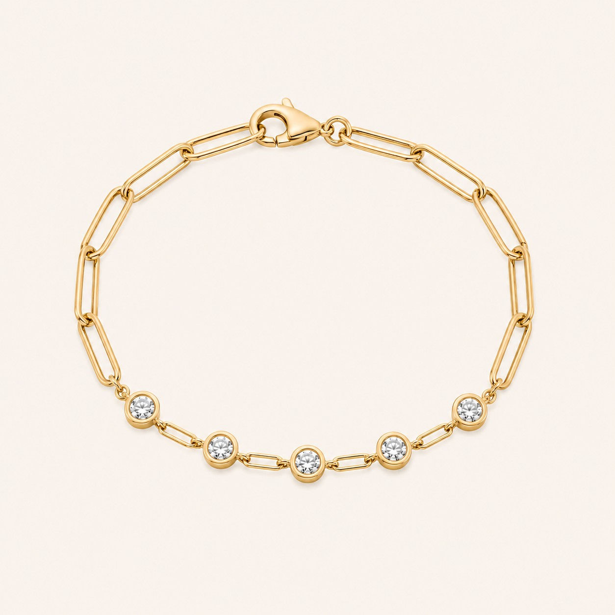 10K 0.20CT LAB GROWN DIA FASHION BRACELET YG