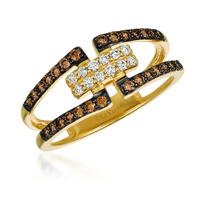 0.47CTW LeVian® CHOCOLATE DIAMOND 14K YG RING