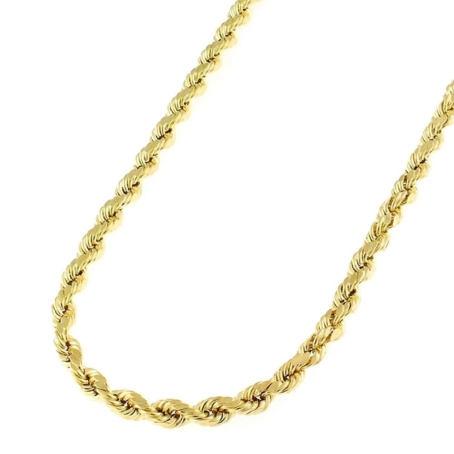 14K HOLLOW ROPE 100 24"