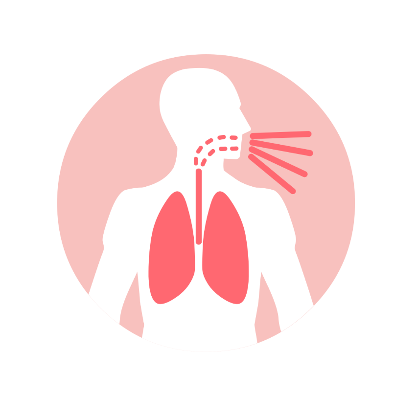 lungs and breathing graphic