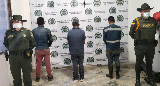 Capturas por minería ilegal en Tópaga