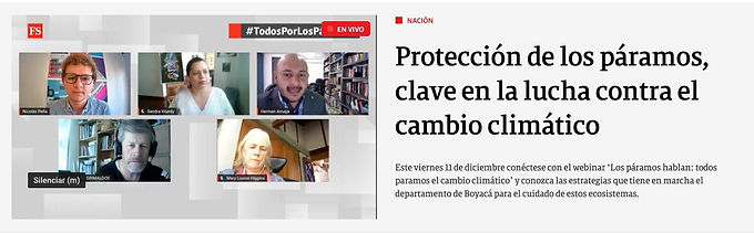 Iniciativas y alianzas para proteger los páramos en Boyacá