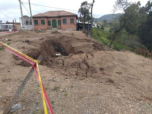 En riesgo cuatro viviendas y un colegio de Ventaquemada
