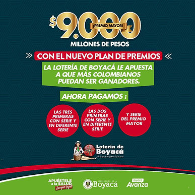 Con el nuevo plan de premios, la Lotería de Boyacá le apuesta a que más colombianos puedan ser ganadores