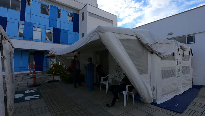 A Paipa le tocó también tener su Hospital de Campaña