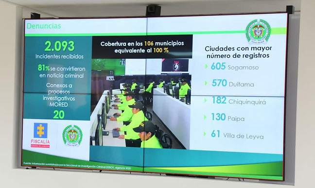 Cifras positivas entregó la Policía de Boyacá en su rendición de cuentas