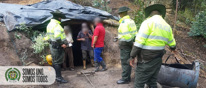 Tres hombres fueron capturados por ejercer minería ilegal
