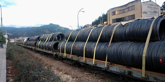 220 toneladas de alambrón fueron movilizadas por el corredor férreo Bogotá-Belencito