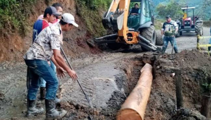 Campohermoso sufre por las lluvias