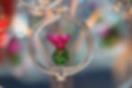 Hanging thistle decoration. Pink
