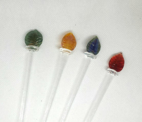 Leaf cocktail stirrers