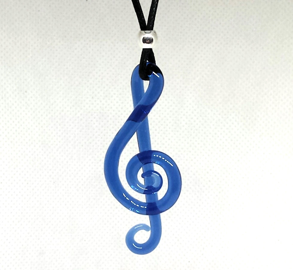 Thumbnail: Glass Treble Clef Pendant