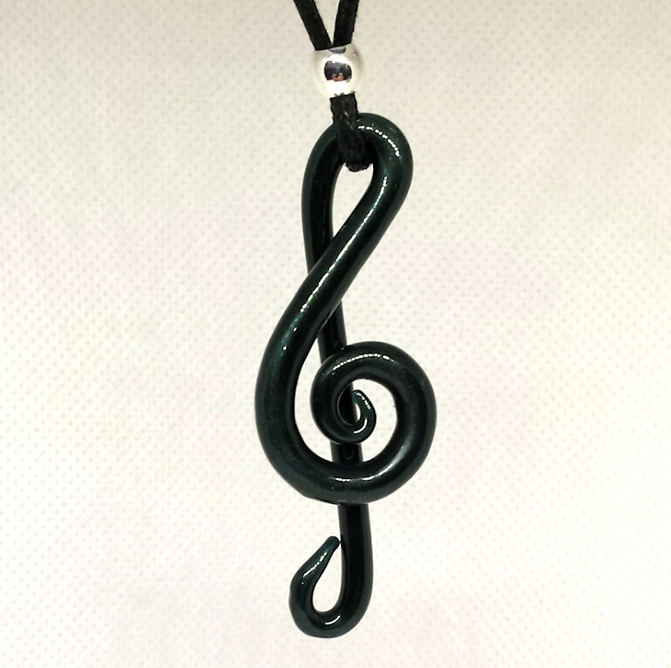 Thumbnail: Glass Treble Clef Pendant