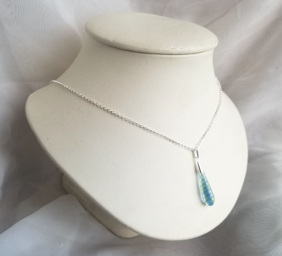 Thumbnail: Glass Fire Twist Necklace
