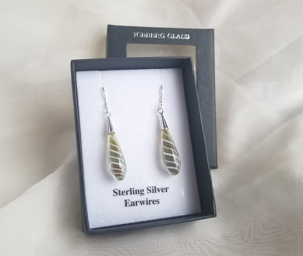 Thumbnail: Glass Fire Twist Earrings