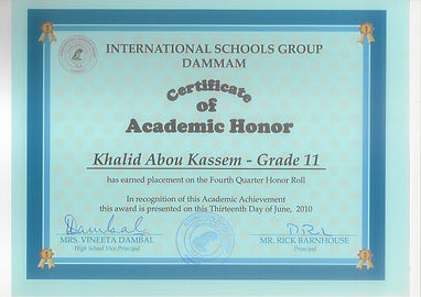 Certificates | portfolio