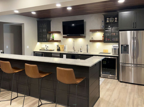 Lakeville Basement Bar & Entertainment Room