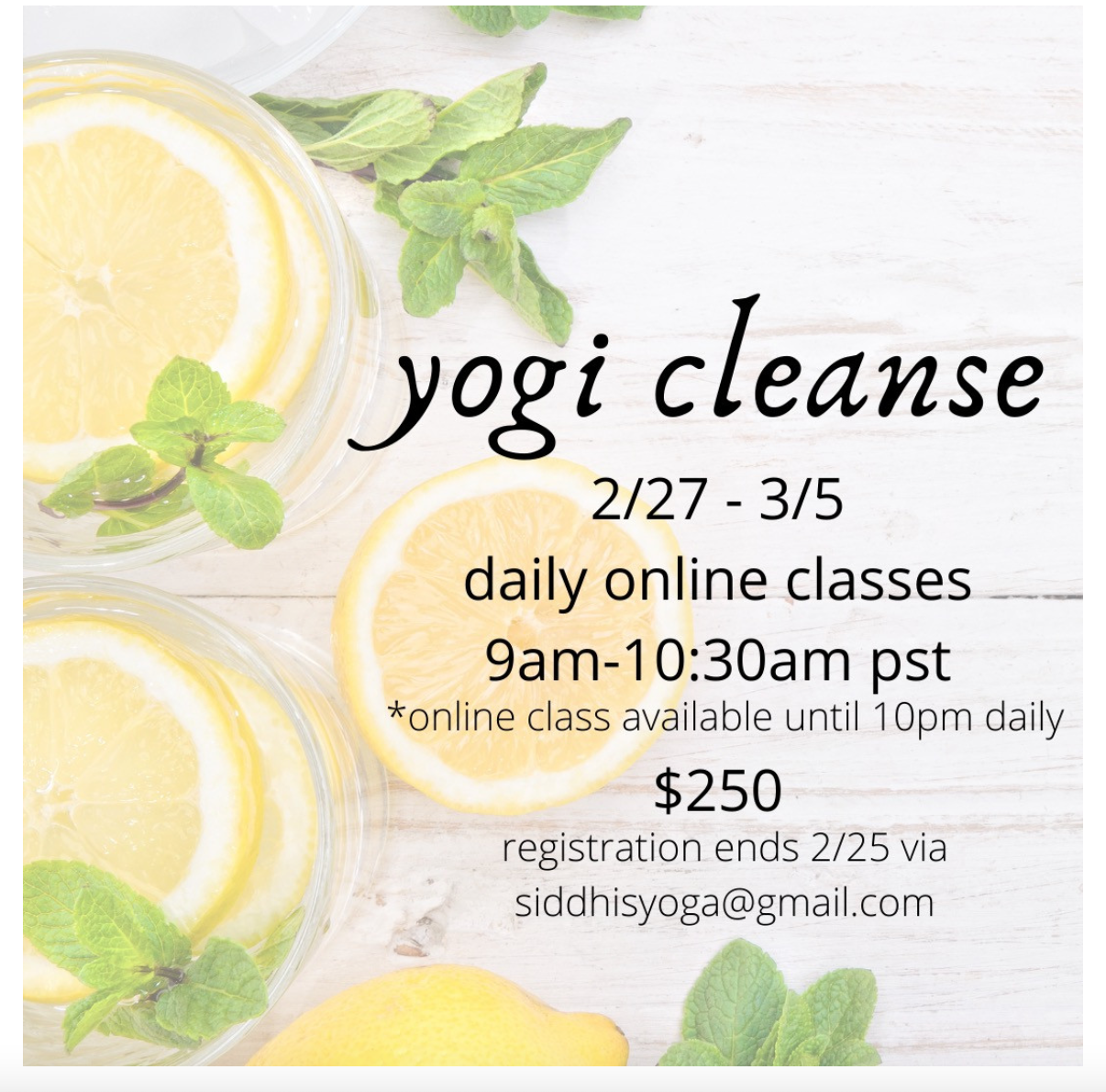 Siddhi's Cleanse content media