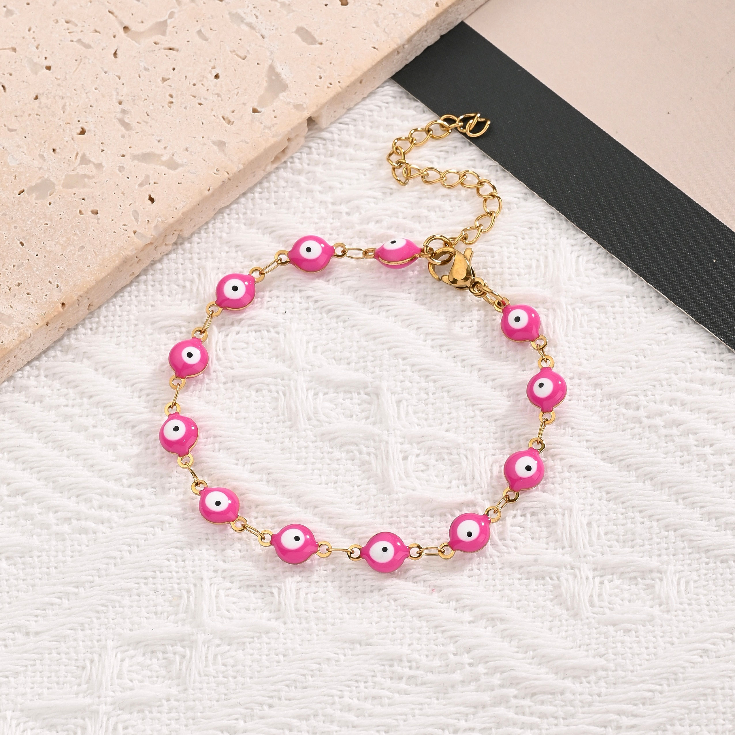 Evil Eye Pink Bracelet