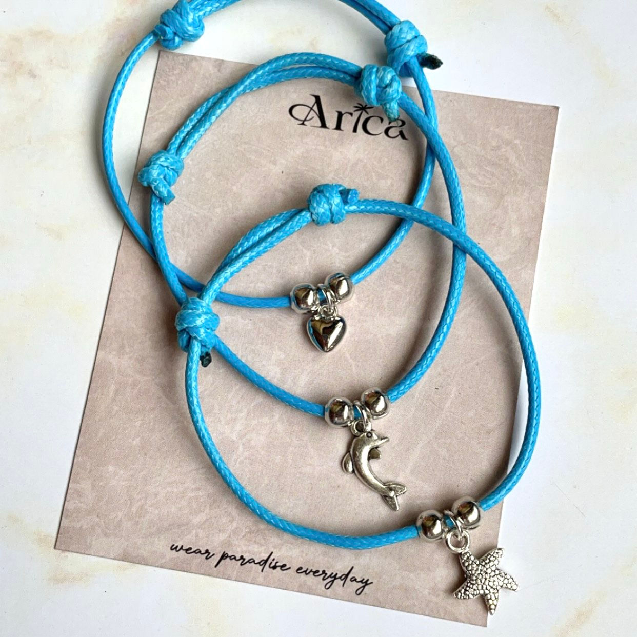 Blue Adjustable Bracelet